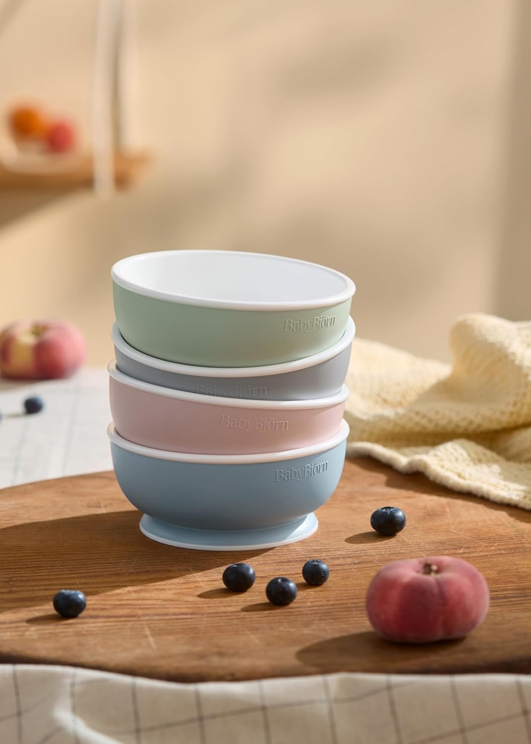 BabyBjörn Children's bowl, 2 units, Pastel Pink - Image 5