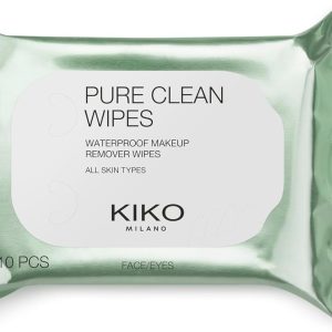 KIKO Milano Pure Clean Wipes Mini, Makeup Remover Wipes for Face, Eye Contour and Lips in Mini Format
