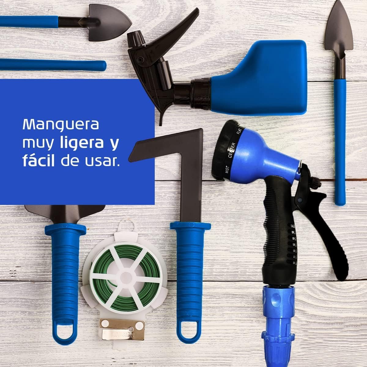 Pro C2615B Expandable Hose with Water Pressure, Blue, 15 m - Image 3