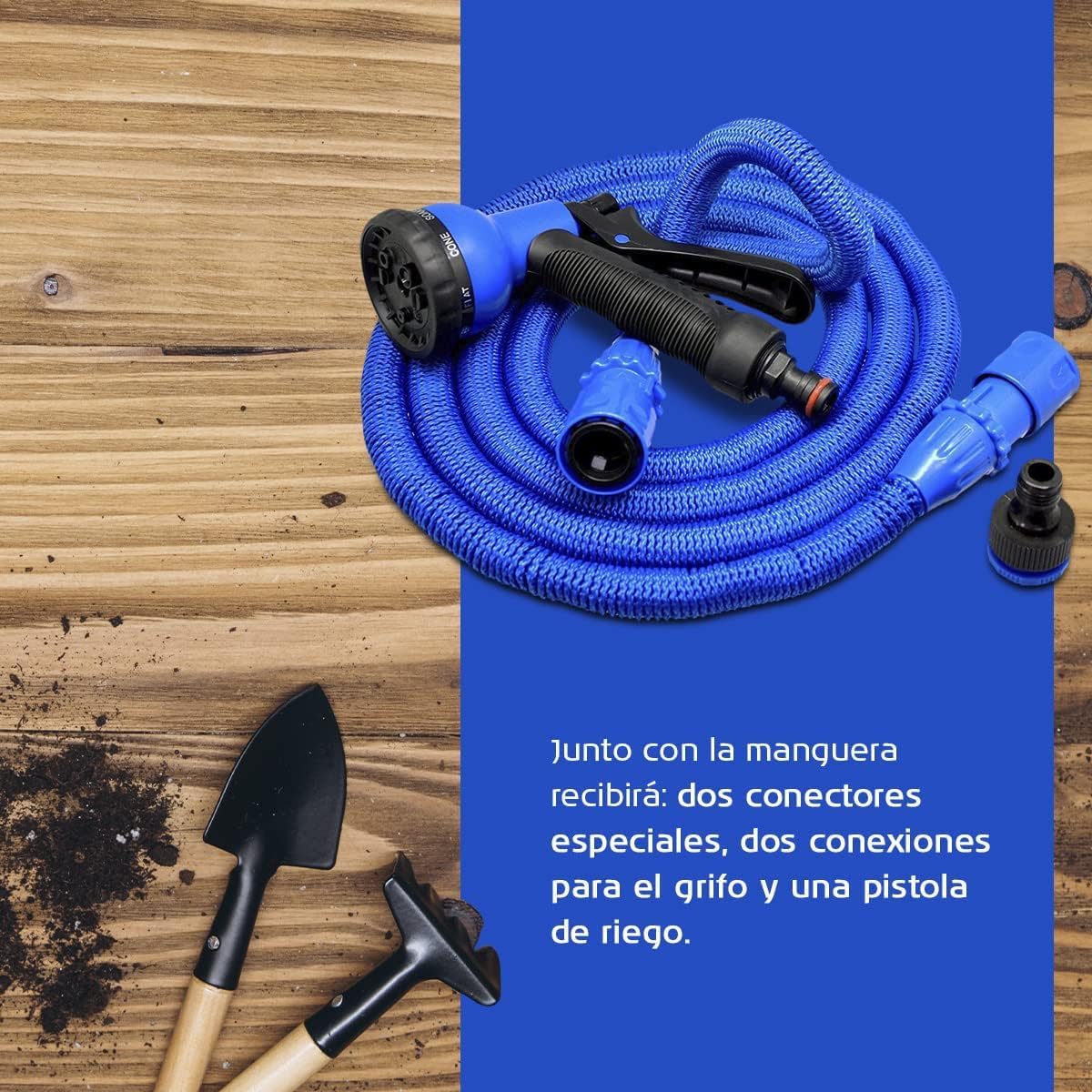 Pro C2615B Expandable Hose with Water Pressure, Blue, 15 m - Image 6