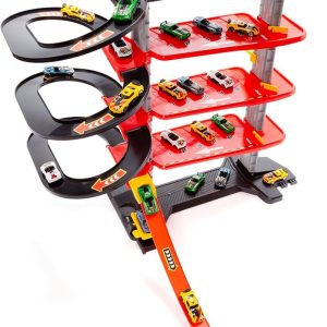 MOLTO | Toy Parking 5 Floors Downtown – Ramps, Loops and High Speed Track – Service Stations and Helicopter Platform