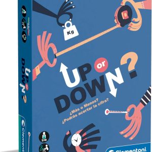 Clementoni Up or Down? 555540 Board Game to Guess the Exact Figure, Approaching the Number and Will Win, 12 Years+