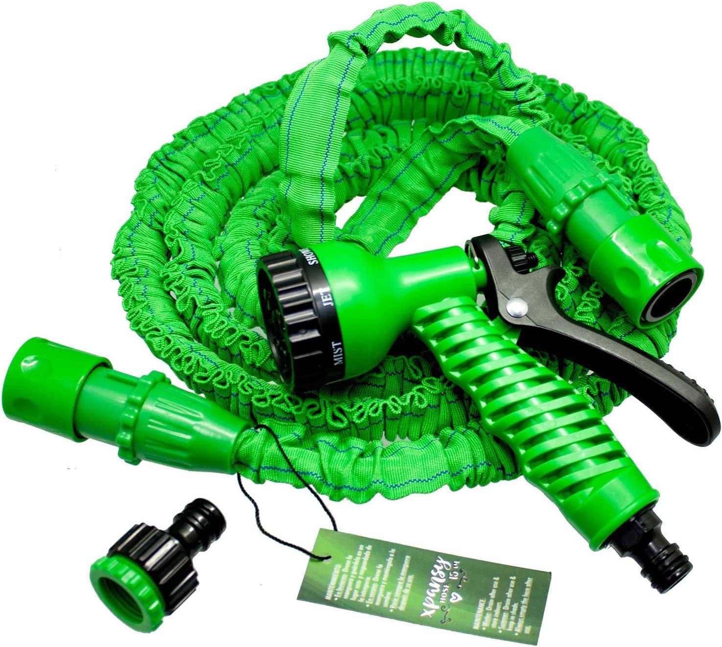 C2607A Basic Expandable Pressure Water Hose, Green, 7.5 m
