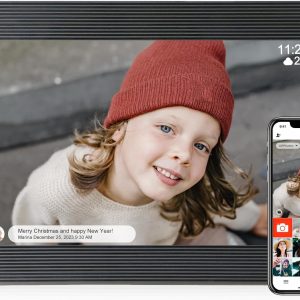 10 inch WiFi Digital Photo Frame Built in 16GB memory, 1920×1200 IPS HD Touch Screen, Auto Rotate, Digital Photo Frame to Share Photos or Videos Instantly to