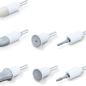 Beurer MP 44 Replacement Set for MP 44 Manicure/Pedicure Device, 7 Different High-Quality Felt and Sapphire Accessories for Hand and Foot Care