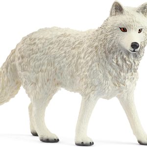 schleich WILD LIFE Polar Wolf 14880 | Realistic Animal Figure | Zoo Toy | Ideal Gift for Boys and Girls | Birthday Decoration | 3 Years Old | 8 x 3 x 6 cm