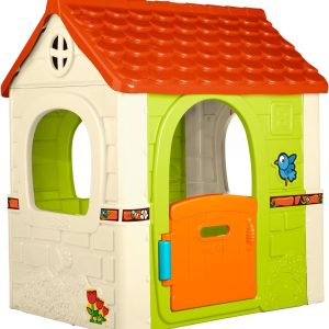 FEBER – Fantasy House Children’s Play House with Hinged Door, for Outdoor or Home Playing, Sturdy and Easy Assembly, for Children 2 to 6 Years, Famous (FEH17000), Current Version
