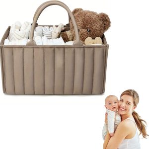 Large Capacity Diaper Organizer, Multifunctional Storage Baskets, Beautiful and Practical Baby Organizer, Convenient to Carry Baby Baskets, Worry-free Choice for