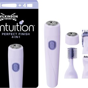 Wilkinson Sword Electric Shaver with Adjustable Trimmer Comb, Ideal for Body, Bikini Area, Facial Hair, Nose, Pubis and Eyebrows, Pack of 1