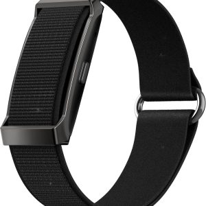 Smart Band, Activity Bracelet without Screen for Men Women with Built-in GPS, Heart Rate Monitor, SpO₂, Pedometer, Sleep Monitor, WhatsApp Notifications, Water Resistant, 2 Straps (Black +