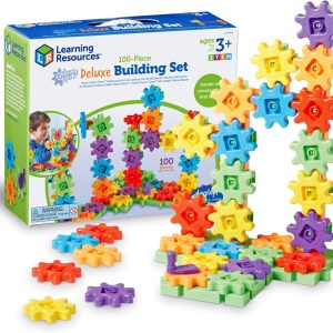 Learning Resources Gears! Gears! Gears! – STEM Building Set for Beginners – Educational Toy with Gears and Cranks Kids 3+ Years