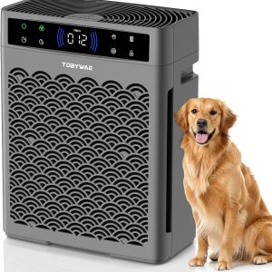 Air Purifiers for Home, Large Room, Covers Up to 3000 Square Feet with Air Quality Monitor and Timer, HEPA Filter Air Purifier for Bedroom with Fragrance