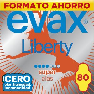 Evax Liberty Super Pads with Wings, 80 Count, You Won’t Notice You’re Wearing Them