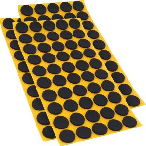Adsamm® / 150 x EPDM Cellular Rubber Self Adhesive Anti-Slip Pads/ø 20mm/Black/Round/Non-Slip Sliders 2.5mm Thickness