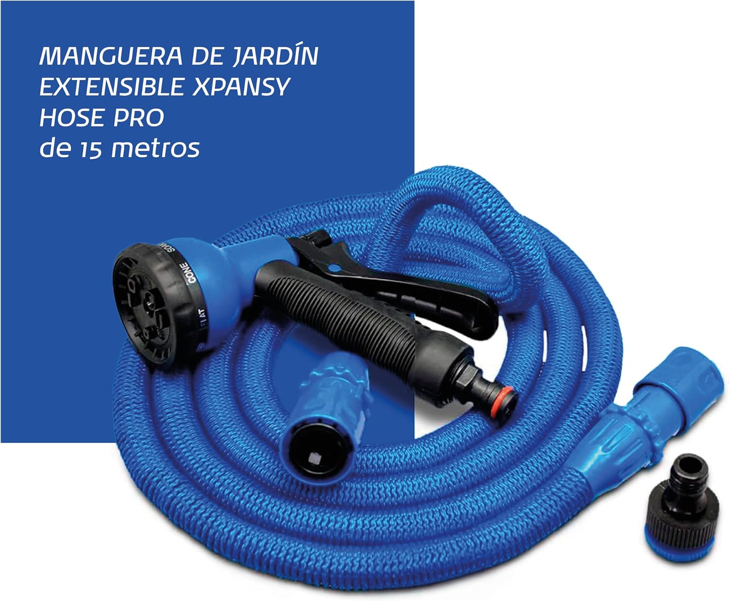 Pro C2615B Expandable Hose with Water Pressure, Blue, 15 m - Image 2