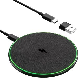 Wireless Charger, 15W Wireless Charger for iPhone 15/14/13/12/11/Pro Max/XR/X/8 Plus, Wireless Phone Charger for Huawei P40, Wireless Charging Pad for Samsung