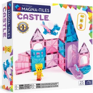 Magna-Tiles Castle 25 Piece Magnetic Building Set – The Original Magnetic Construction Brand