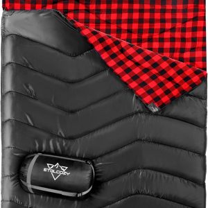 Twin Adult Sleeping Bag XL Queen Size All Season Hiking Backpacking Sleeping Bag for 2 Person Lightweight Waterproof for Cold and Warm Weather