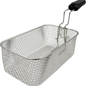 LACOR – R69135A – Basket for Ergo Fryer, 18/10 Stainless Steel, 23.5 x 14 x 8.5 cm, Professional Use, Durability and Resistance