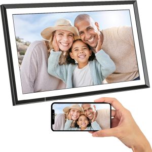 AGFA Photo Realiview APF1560WIFI – Digital Photo Frame with WiFi and 32GB of Built-in Memory – Instant Photo Sharing, 15.6″ High Resolution Touchscreen – Black
