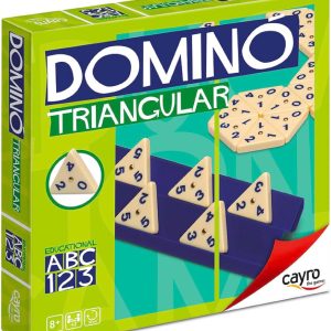 Cayro – Triangular Dominoes 56 Pieces – Assorted Models/Colors – Classic Board Game – Easy to Carry – Fun for the Whole Family