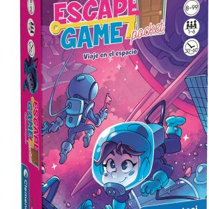 Clementoni, Escape Space Travel Game, Strategy Board Game, EscapeRoom, Family Board Game, Ages 8 and Up, Toy in Spanish (55498)