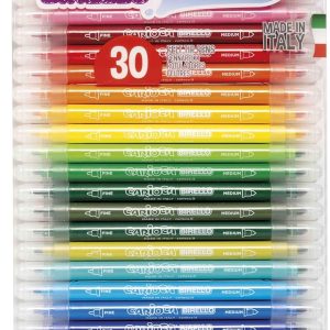 Carioca Birello Dual Tip Markers – 30 pcs, Multicoloured