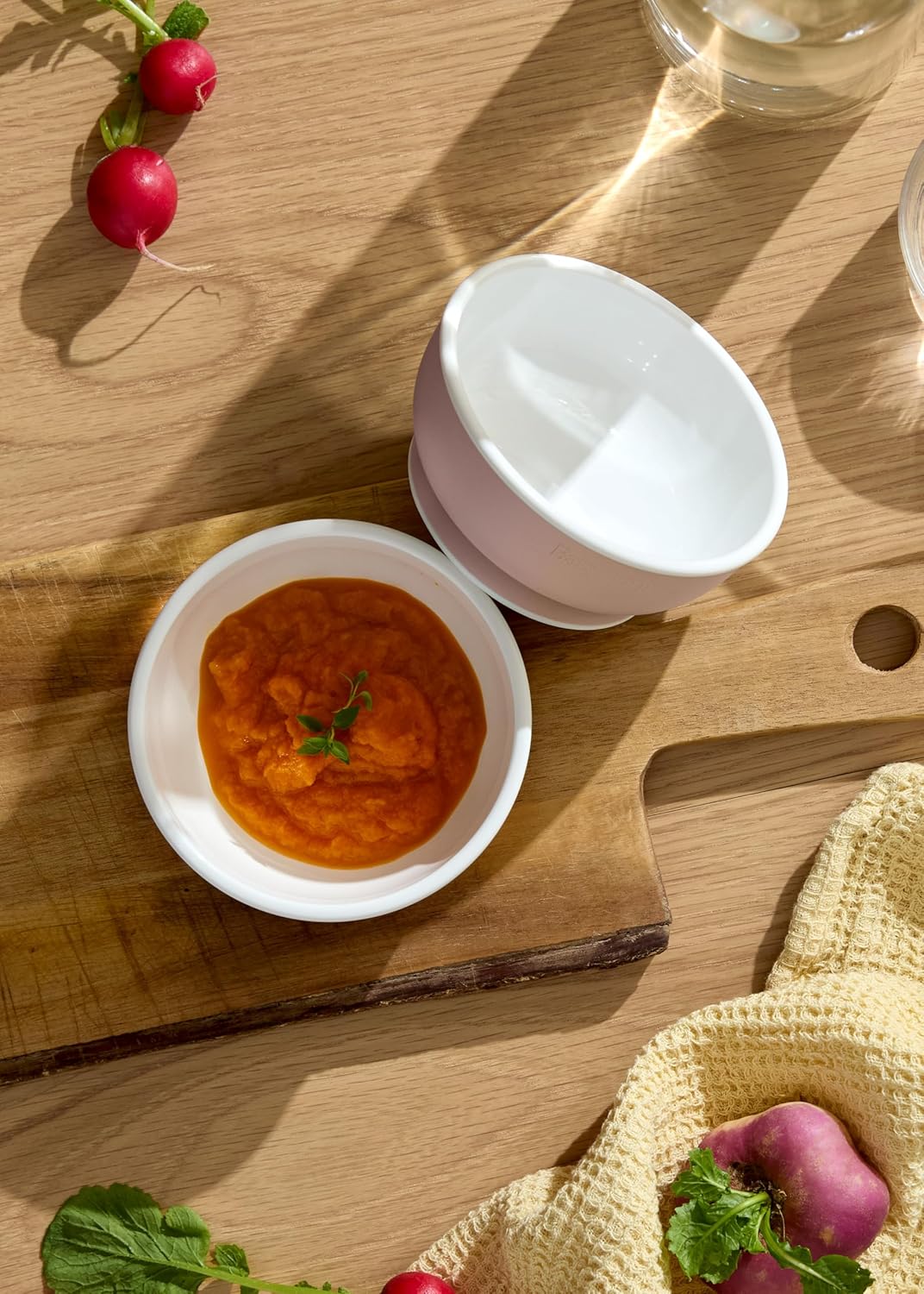 BabyBjörn Children's bowl, 2 units, Pastel Pink - Image 2