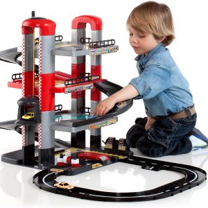 MOLTO | Children’s Parking 4 Floors with Tracks and Accessories, Toy Car Parking, Toy Car Track, Toys Children + 3 Years, Garage Cars