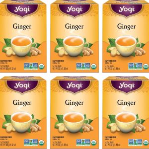 Yogi Organic Herbal Tea Caffeine Free Ginger – 16 Tea Bags