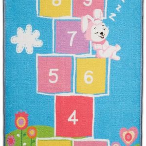 Relaxdays Children’s Rug with Hound, 180 x 70 cm, Activity Mat, Play for Children, Rubber Base, Multi-Coloured