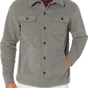 Amazon Essentials Men’s Winter Long Sleeve Fleece Shirt Jacket
