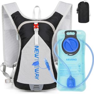 Hydration Backpack with Hydration Bag for Men, Women, Lightweight Hydration Vest Trail Running, Small Water Backpack for Hiking, Bike, Cycling, MTB, Running, Marathon, Skiing