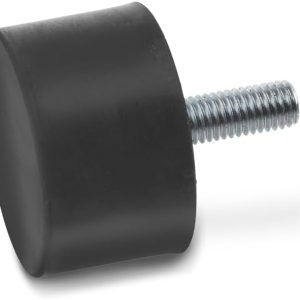 Ganter Normelemente | Shock absorbers – GN 352 | with screw | Natural rubber | black color | GN 352-60-40-M10-S-55