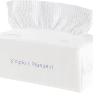 100% Cotton Thick Disposable Face Towel, Soft Makeup Removal Wipes, Dry Cleaning Wipes, 100 Count