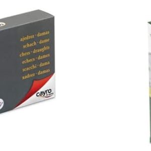 Cayro -453 Magnetic Chess and Checkers Set, 24 x 24 x 2 cm (453) + Magnetic Oca Parchis