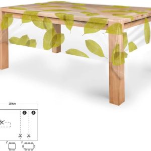 ORYX 5545007 Tablecloth Rectangular Sheets, Transparent, Waterproof, Stain-Resistant, PVC 140 x 250 cm, Cuttable, Indoor and Outdoor Use, Plastic, Multicoloured
