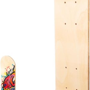 Skateboard for Painting Skateboard Deck DIY for Smooth Surface for Graffiti and Crafts, Sturdy and Durable 43 cm