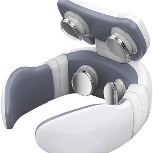 Electric Neck Massager with Heat Shoulder Massage Machine for Pain Relief, Cervical Relaxation and Daily Neck Care at Home or Office, White