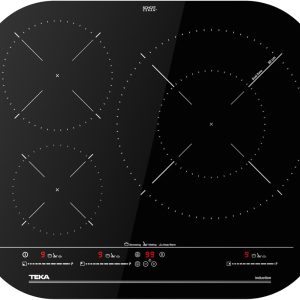 TEKA Induction Hob 60 cm, 3 Zones, Touch Control Multislider, Power Plus, XL Paella Zone, Stop & Go, Round Glass Finish, Ceramic Glass, IKC 63320 MSP