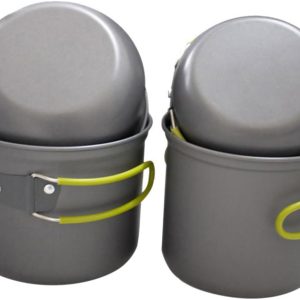 ULTECHNOVO Utensilios de Cocina para Acampar Portátil de Aluminio para Picnic y Camping para Personas