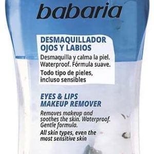 Babaria – Eye and Lip Makeup Remover with Rosehip, Waterproof 100ml, Removes Makeup and Soothes Skin, Removes Resistant Makeup and Mascara, All Skin Types