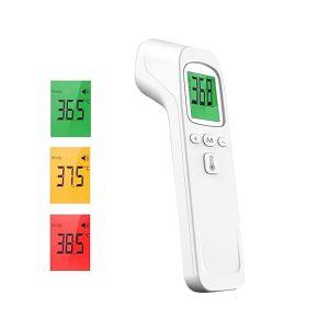 Forehead Infrared Fever Thermometer Non-Contact with LCD Display, Immediate Reading, Fever Alarm, °C/°F Switch for Babies