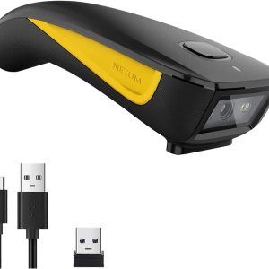 NETUM 1D 2D Barcode Scanner Wireless Bluetooth QR Pocket Scanner Portable Inventory for Tablets, iPhone, iPad, Android, iOS, PC and POS – C750