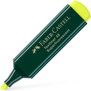 Faber-Castell 154807-10 Textliner 48 Fluorescent Markers – Yellow