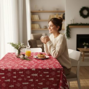 Rectangular Oilcloth Tablecloth Size 200 x 140 cm Style, Durability and Easy Cleaning for Your Table – Stain-Resistant and Waterproof Oilcloth Tablecloth