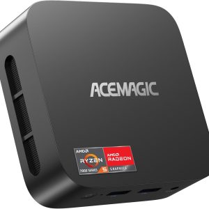 ACEMAGIC Kron Mini K1 Mini PC, Windows 11 Pro, AMD Ryzen 5 7430U (6C/12T, up to 4.3GHz), Mini Desktop Computers 16GB RAM DDR4 512GB M.2 2280 SSD, BT 5.2/WiFi 6/for Office, Small Computer
