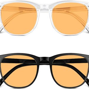 Solmoon Blue Light Glasses Men and Women Gaming | Blue Light Blocking Glasses | Computer Yellow Lens | PC Glasses