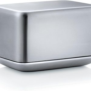 Blomus 63637 Butter Dish Stainless Steel Matt, Small basicfür 125 g Butter