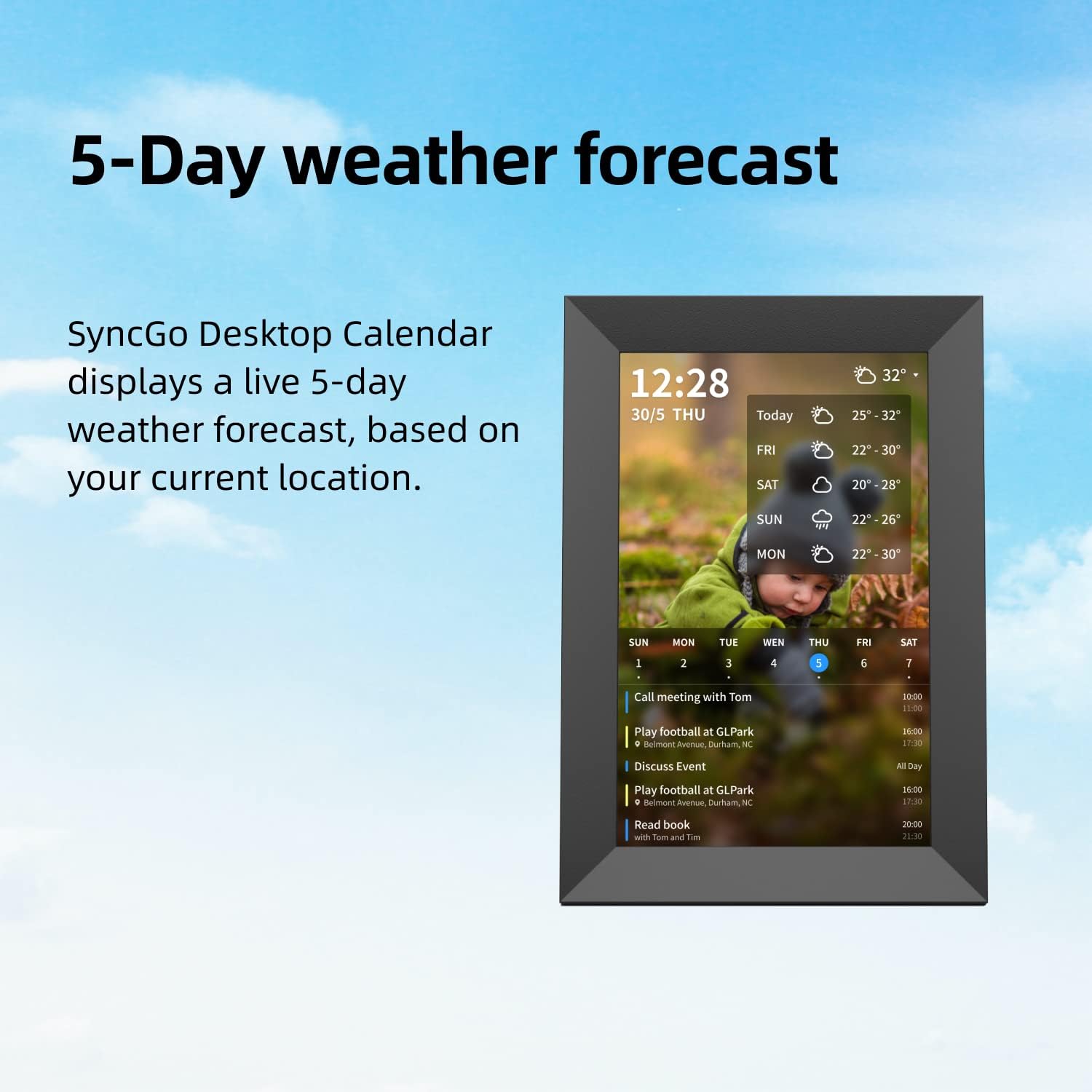 10.1 Inch Touch Screen Wi-Fi Smart Digital Calendar - Image 7